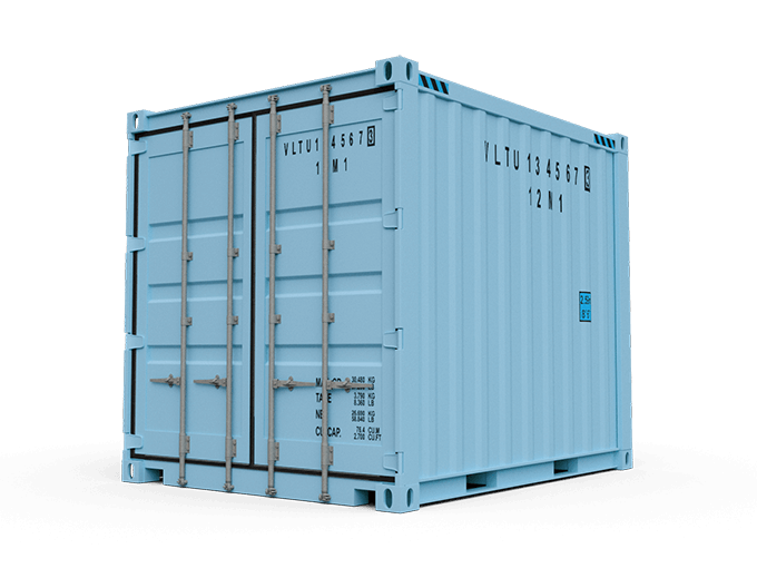 container 10 feet có thể chứa được tới 8,81 tấn hàng