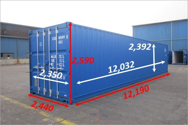 Mua bán và cho thuê container 40 feet tại Thái Bình