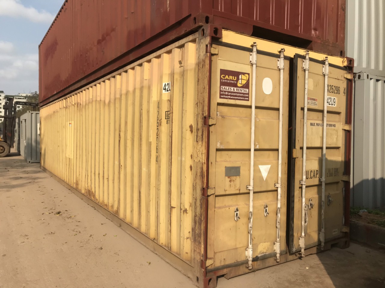 Container 45' đóng hàng xuất khẩu tại Hải Phòng